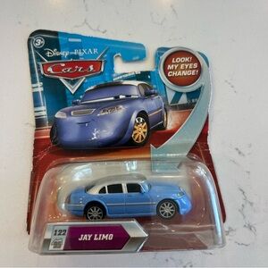 Mattel Disney Cars Jay Limo Toy - Blue and Silver